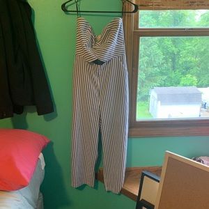 Striped jumpsuit